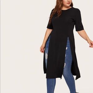 Black Tunic with Front Slits